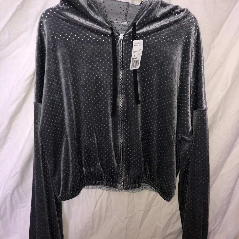 Zip up athletic hoodie